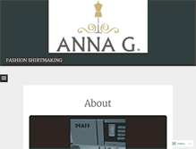 Tablet Screenshot of annagfashion.com
